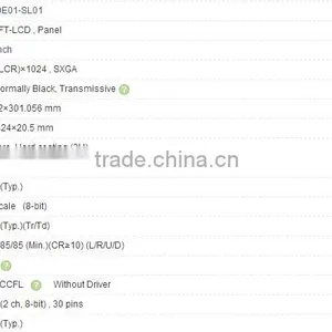 19.0 Inch LB190E01-SL01 A-Si TFT-LCD Panel For LG thumbnail-3