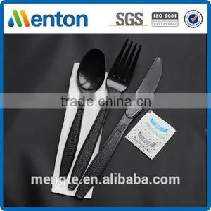 Disposable Plastic Tableware Black thumbnail-1