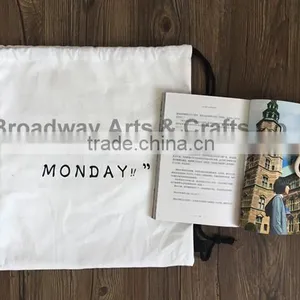 Wholesale Top Quality Custom Printing Canvas Drawstring Bag thumbnail-3