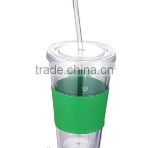Silicone Sleeve Insulated Food Grade Standard Reusable Plastic Bottles thumbnail-1