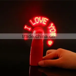 Promotional Gift Customized Message Mini Program LED Fan thumbnail-1