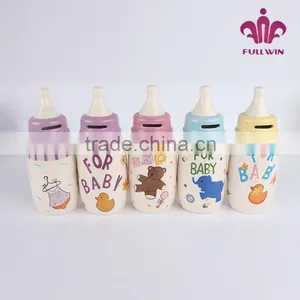 Feeding-bottle Piggy Bank to Paper Money Coin Slot Safe Box Coin Slot Safe Box thumbnail-1