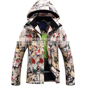 Custom Lady Colorfull Plus Size Ski Jacket thumbnail-2