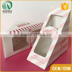 Triangle Shape Bespoke Small Food Carton Gift Box With Clear Window Quality Choice Supplier's Choice thumbnail-1
