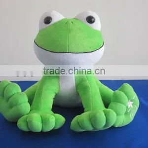 HI EN71 Cheap Custom Green Frog Plush Toy thumbnail-1