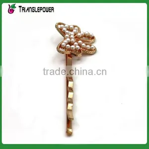 Fancy Silvery Pearl With Acrylic Stones Hair Pin thumbnail-4