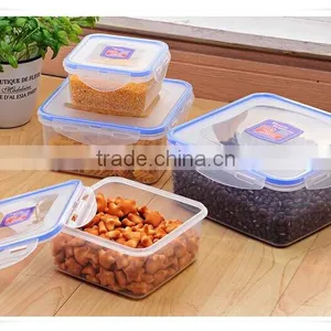 4pcs Round Shape 2300ml Plastic Cookie Container With Lid Fd024 thumbnail-1