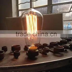 Smoked Glass Housing 110-240V 40w ST64 Edison Bulb for Decoration thumbnail-2