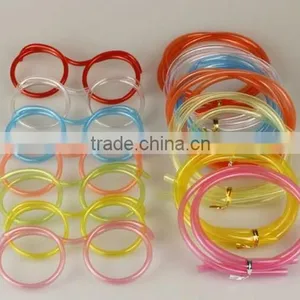 New Design Kids Glasses Straw/DIY Plastic Glasses Straw thumbnail-1