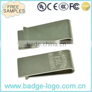 Etching Logo Top Quality Stainless Steel Money Clip thumbnail-4