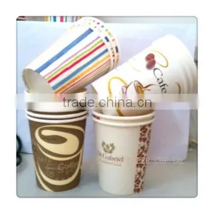 8 oz Decorative and High-quality Single Wall Paper Cup for Hot Coffee,lid Can be Provided thumbnail-1