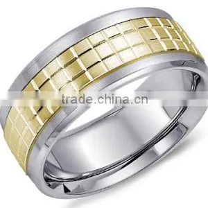 Classic Style Titanium Ring Hammer Surface Cobalt Men Ring Jewelry Factory Price thumbnail-5