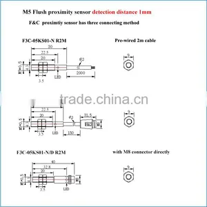 Dia 5mm Small Round Shield Inductive Proximity Switch With CE thumbnail-6