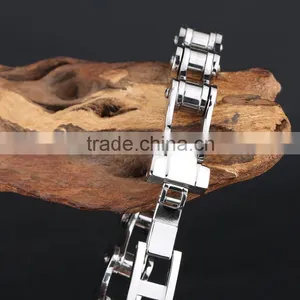 Fashion Chain Bracelet Hot Sale For Woman Supplier High Quality Stainless Steel Bicycle Chain Bracelet thumbnail-5