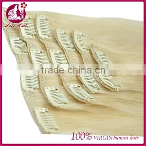 Top Quality Virgin Clips Hair Extensions 26 Inch Human Hair Clip In Hair Extensions thumbnail-2