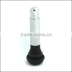 TR#418AC Chromed Sleeve & Cap Snap-in Tubeless Tire Valves thumbnail-1