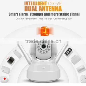 Wireless Home Security Alarm 1080P Dual Antenna Ip Camera With Siren Door Sensor thumbnail-1