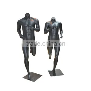Wholesale Custom Unique Black Matte Fiberglass Fencing Sports Mannequins thumbnail-1