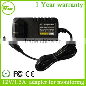 New 12V/1.5A With Display Lights Wall Plug Power Adapter for LCD Monitor Switching Power Supply Cord Charger thumbnail-1