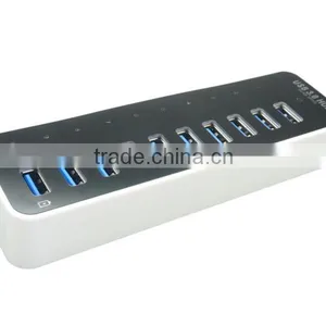High Speed 10 Port USB 3.0 HUB With Power Adapter For Laptop thumbnail-2