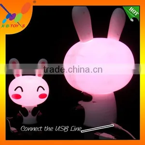 2014 Portable LED Lamp, Touchable Night Light, Living Room Desk Lamp, Rechargeable Rabbit Touch Table Lamp. thumbnail-3