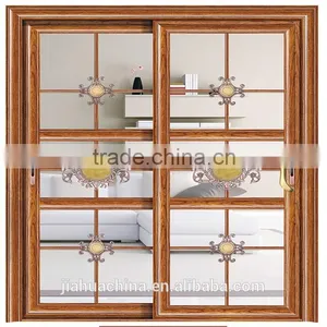Aluminum Frame Glass Door Tempered Glass Sliding Door thumbnail-1