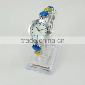 Stylish Lovely Stone Strap Design for Women Japan Quartz Ladies Wrist Watch thumbnail-4
