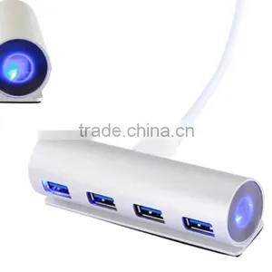 High Performance Usb-c Hub, Type C Change to 4 Port Usb 3.0 Hub With LED Light thumbnail-1
