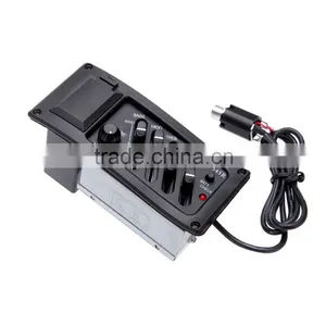 4-Band EQ Equalizer Piezo Pickup EQ-7545R Pre-Amp Acoustic Guitar Preamp Amplifier Tuner thumbnail-4