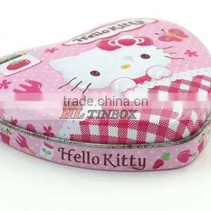 Heart Shape Cartoon Tin Can for Candy Chocolate Gift thumbnail-1