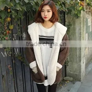 2015 Winter Style Women Casual Coat Manufacturer Wholesale Cashmere Wool Double Side Wear Coat thumbnail-1