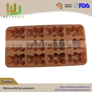 Best Sell Durable Silicone Chocolate Mold Bear 3d Heart Shaped Chocolate Mould thumbnail-1