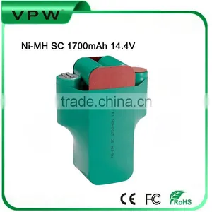 Ni-MH SC 1700mAh 14.4V Rechargeable Power Tools Battery for Cordless Chainsaw thumbnail-1