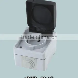 BND-50/1C High Quality Waterproof Switch Socket for Germany Market thumbnail-1