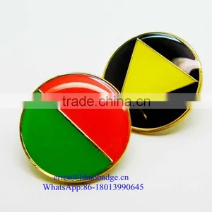 Custom Metal Soft Enamel Button Pins Badge With Butterfly Clutch thumbnail-3