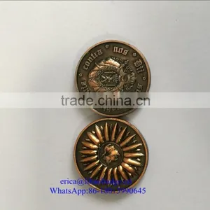 2016 High End Custom Antique Bronze Metal Old Souvenir World Coins thumbnail-4