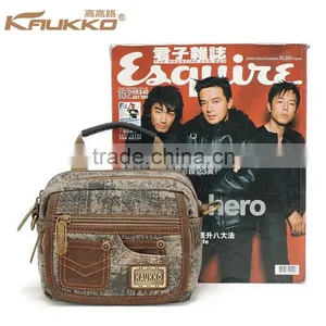 High Density Cotton Canvas Bag Boy Cycling Waist Bag for Men thumbnail-5