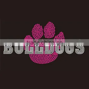 BULLDOGS Wholesale Rhinestone Transfer PAW PRINT thumbnail-1