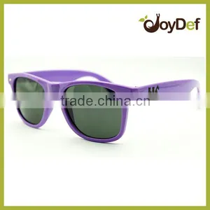 Cheap Neon Purple Customized Logo Sun Glasses With Company Name thumbnail-1