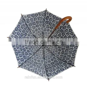 Wooden Shaft and Handle Automatic Open Long Umbrella thumbnail-3