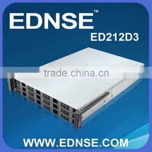 ED212-D3-D Standard 19 Inch 12 Bay Hot Swap Expander NAS 2U Server Chassis thumbnail-1