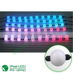 Dc24v Smd5050 50mm Rgb LED Ball DMX Outdoor Hanging String Led Ball Lights thumbnail-1