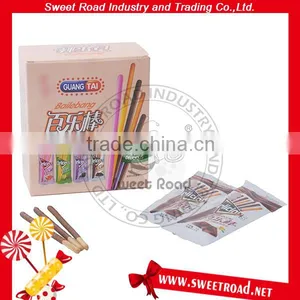 Delicious Chocolate Fruity Strawberry Coated Crispy Biscuit Wafer Sticks thumbnail-1