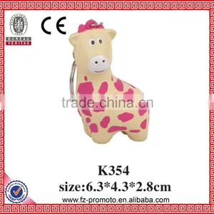 OEM Giraffe Foam Animal Keychain thumbnail-1