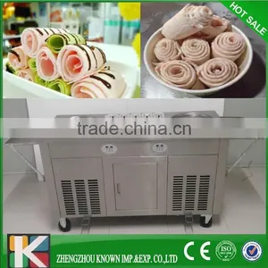 CE High Capacity Thailand Rolled Fried Ice Cream Machine/roll Ice Cream Machine thumbnail-2