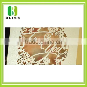 Fashion Design Paper Custom Shape Folding Diecut Hot Stamping Handmade Paper Greeting Cards Designs thumbnail-4