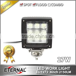 4x4 Cube 27W Led Work Light Flood Beam for Agriculture Equipment Truck Trailer Harvester Forestry Machinery thumbnail-2