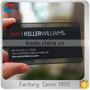 Good Qualitity Customized Etched and Filling Color Matte Black Metal Card thumbnail-2