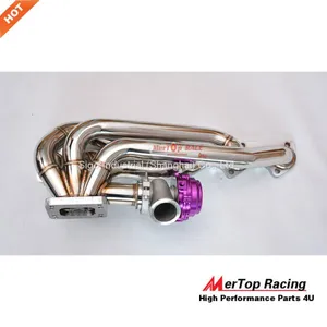 Mertop 3mm Schedule 40 Manifold for M30 T4/T3 Turbo E30/E32/E34/E28/E24/E23/E9+MVR44 44mm V-Band Water Cold Wastegate thumbnail-5