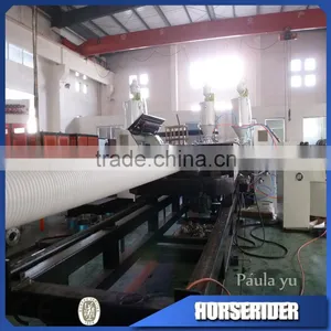 Corrugated Pipe Making Plastic Material Hdpe Corrugated Drain Pipe Machine thumbnail-1